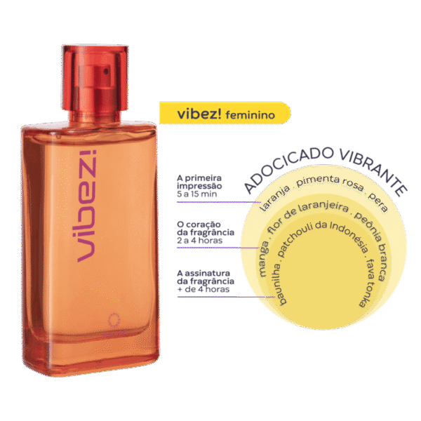 Vibez Deo Colonia Femenino 75ml - Imagen 7